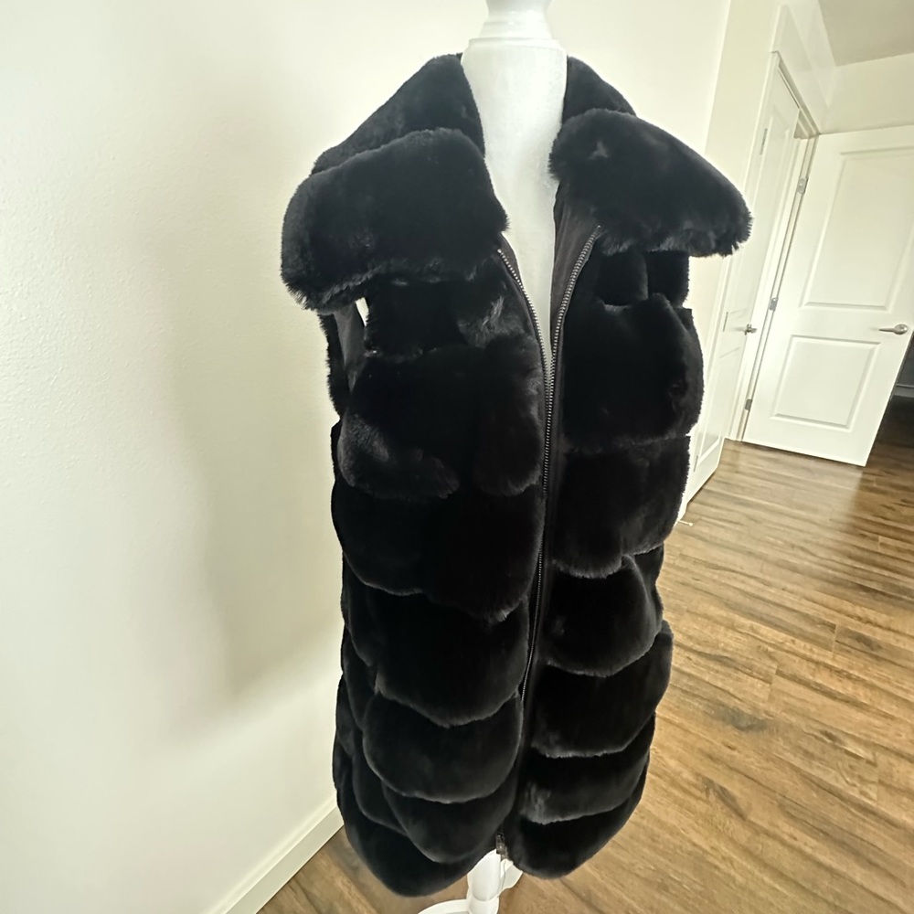 Via spriga faux fur vest
